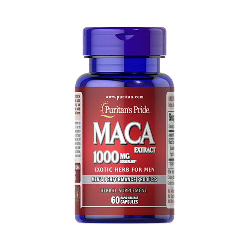 PURITANS PRIDE MACA EXTRACT 1000MG 60CAPS 63351