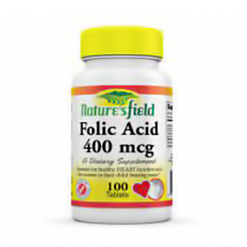NATURES FIELD FOLIC ACID 400MCG *100 62916