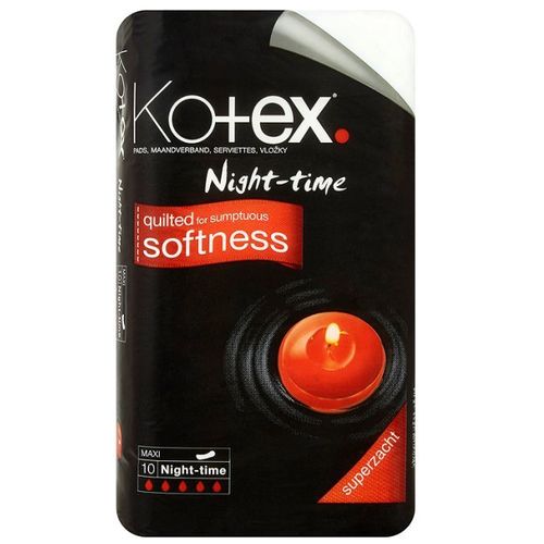 KOTEX MAXI NIGHT TIME 10'S by 12 52052