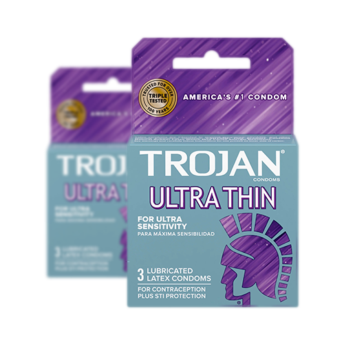 TROJAN ULTRA THIN BARESKIN CONDOMS*3