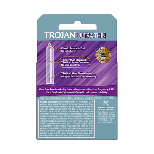 TROJAN ULTRA THIN CONDOM*3