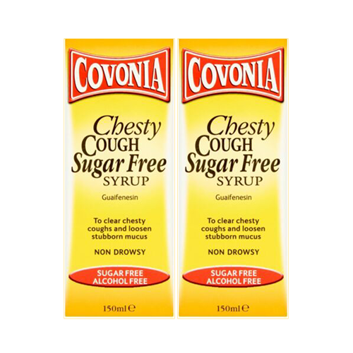 COVONIA CHESTY COUGH SUGAR FREE SYRUP 150ML 62321