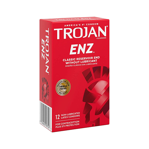 TROJAN ENZ NON LUB *12 CONDOMS