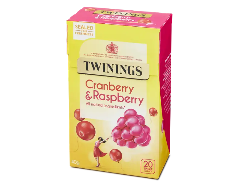 TWININGS INFUSION CRANBERRY & RASPBERRY 40G