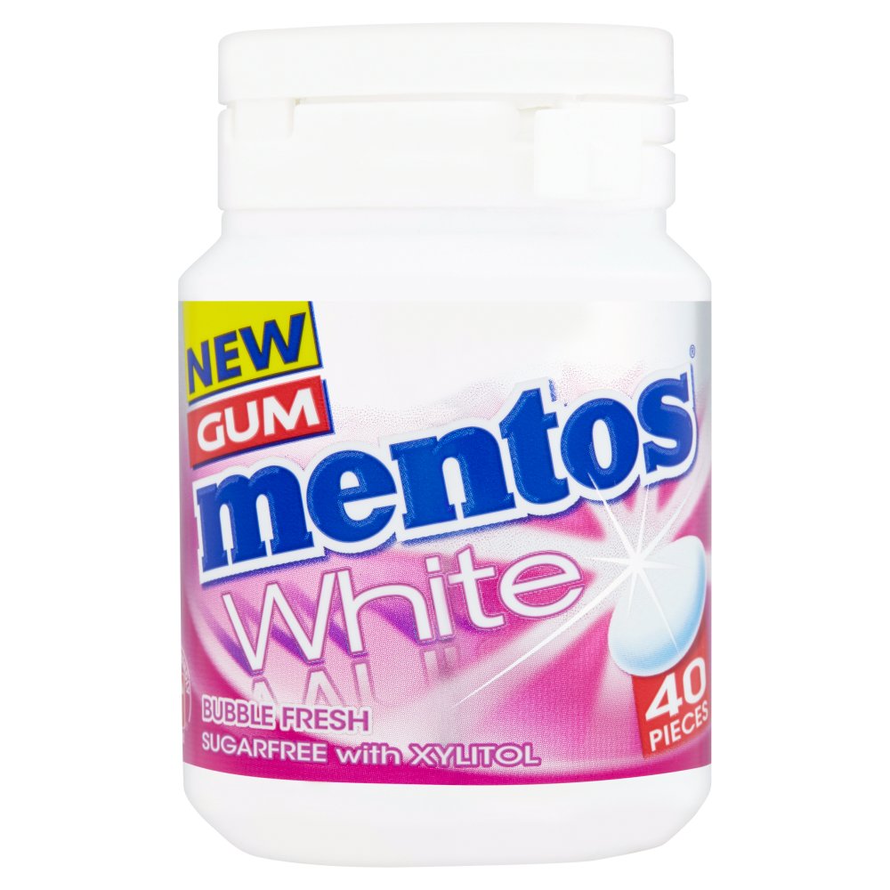 Mentos Mentos White Gum Bottles (Bubble Fresh Flavour) 49255