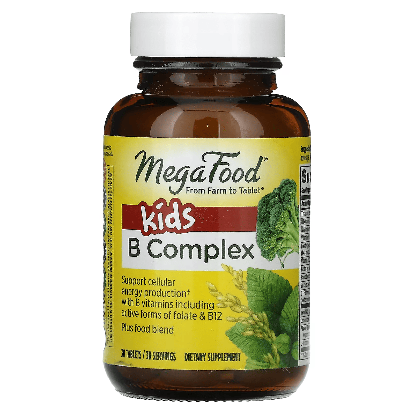 MEGA FOODS B COMPLEX FOR KIDS TABS X30