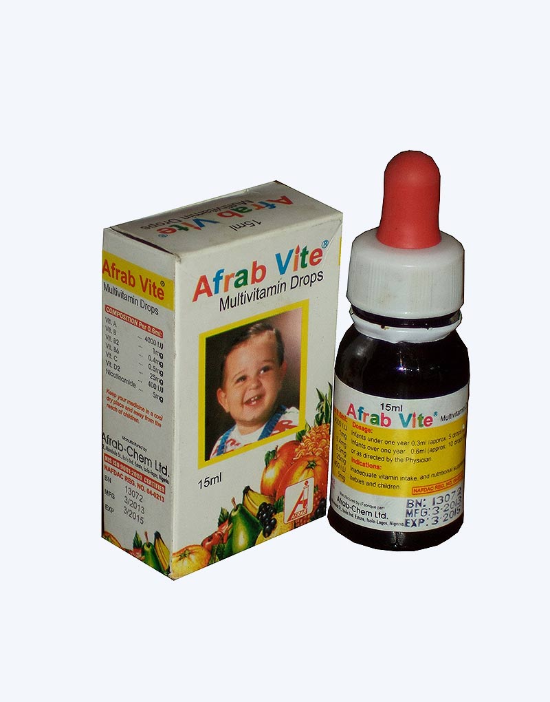 AFRAB VITE MULTIVITAMIN DROPS 15ML 55215