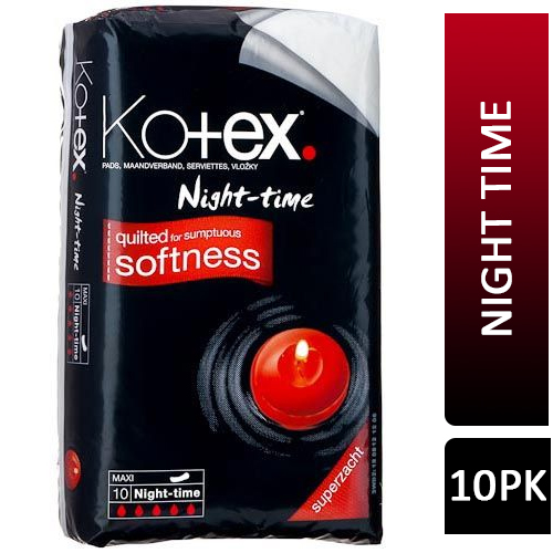 KOTEX MAXI NIGHT TIME 10'S by 12 52054