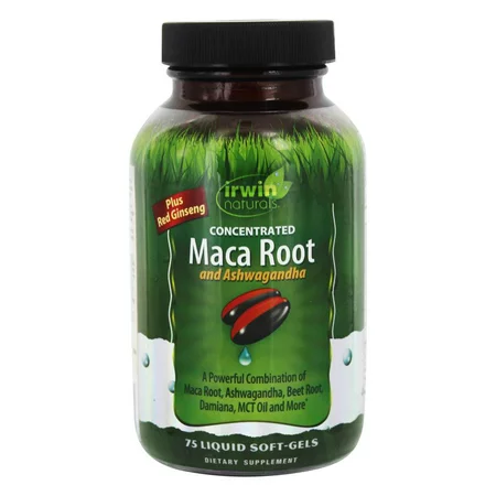 IRWIN MACA ROOT&ASHWAGANDHA 75LIQUID SOFTGEL 55685