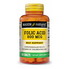 MASON FOLIC ACID 800MCG x 100 TABS