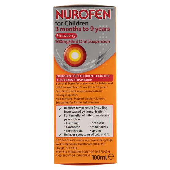 NUROFEN FOR CHILDREN (ORANGE) 35044