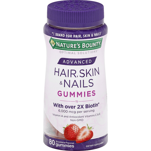 NATURE'S BOUNTY HAIR, SKIN & NAIL GUMMIES X80 36496
